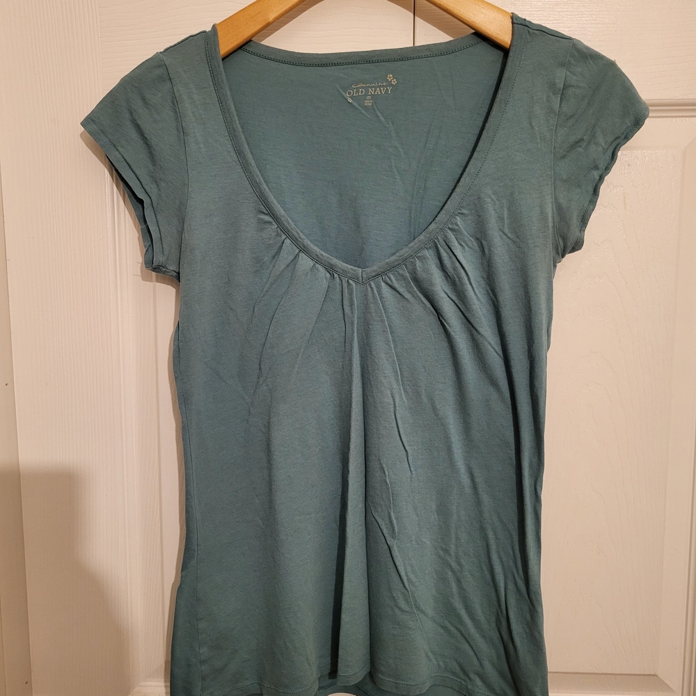 Old Navy Women's Short Sleeve Top in Teal